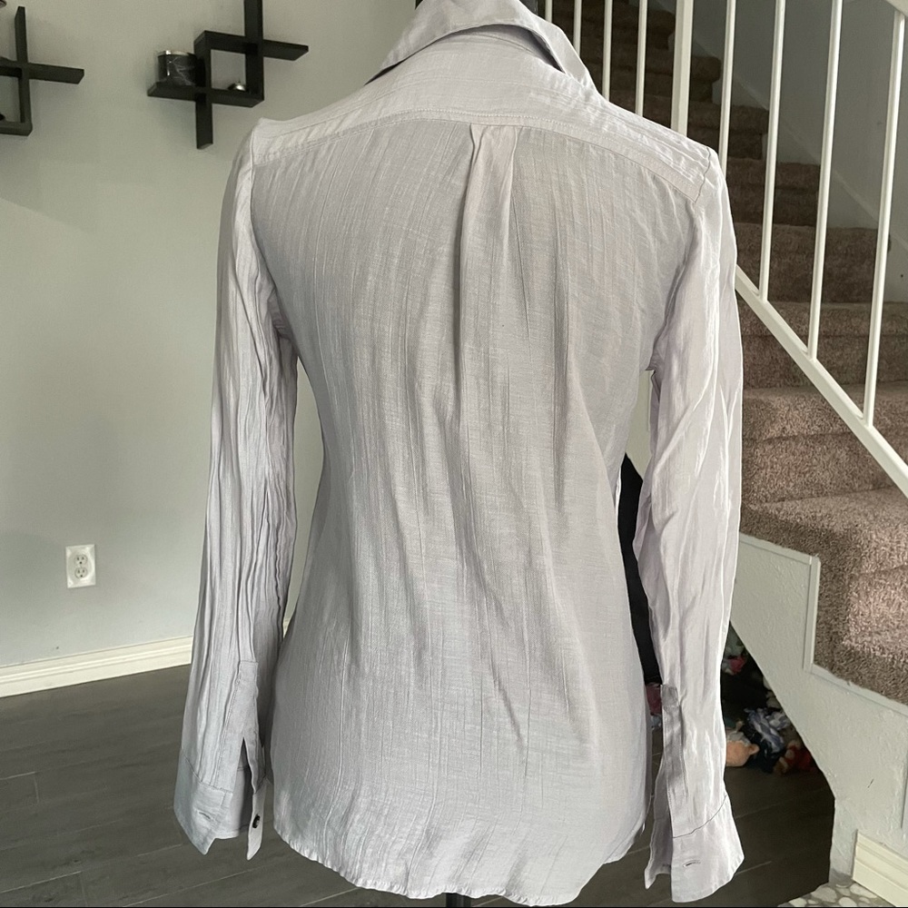 Express Sheer Button Up Top - image 2